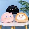 Large cute round cat doll throw pillow Shiba Inu dog plush toy Rag Doll little cat doll girl sleeping pillow birthday gift