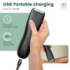 Waterproof Electric Body Hair Trimmer With Rechargeable Base Adjustable Guide Combs For Men Daily Personal Grooming At Home