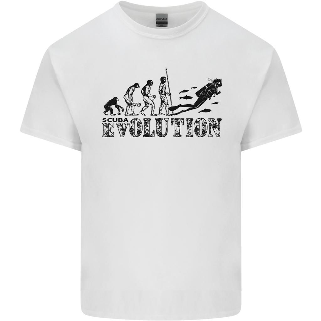 Evolution of a Scuba Diver Diving Funny Unisexs Light Cotton TShirt