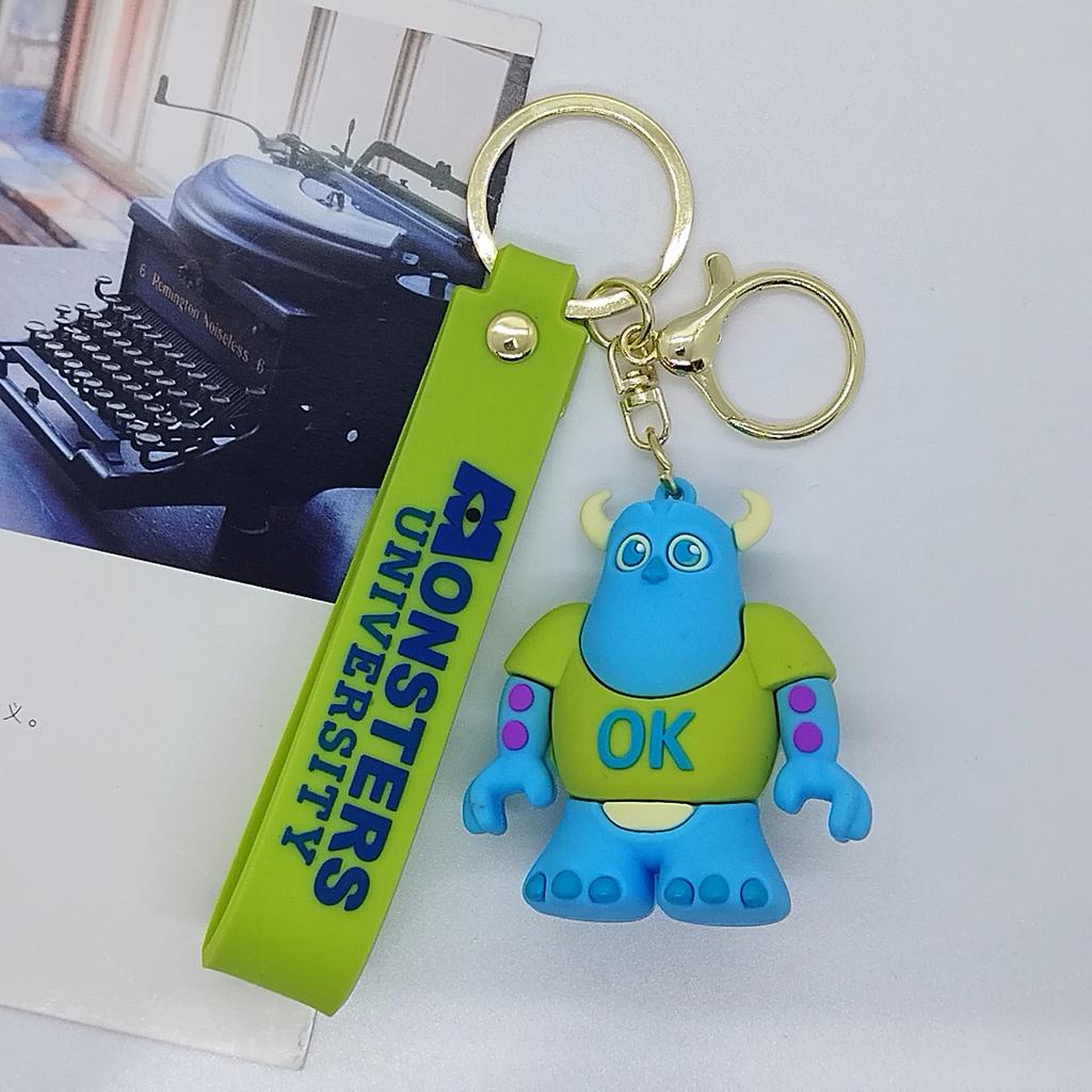 New Creative Cartoon Monster University Doll Keychain Bag Car Keychain Accessories Wholesale Kawaii Cute Personalized Gifts Y2k