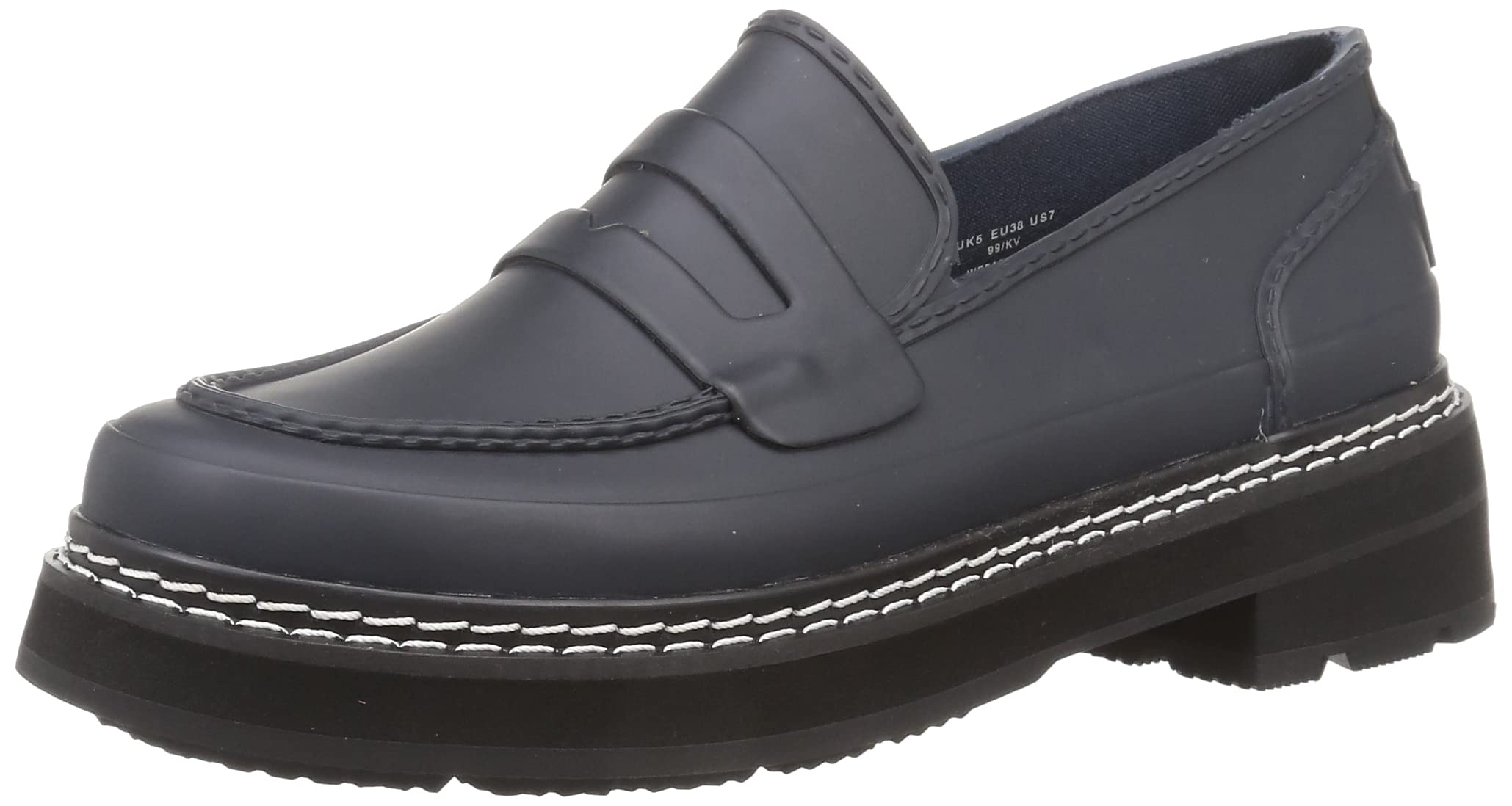 

Hunter Refined Stitch Penny Size 2A Women s Loafers, Blue, 25.0 cm, синий