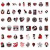 50PCS Gothic Stickers Pack Cool Stickers for Laptop, Water Bottles, Guitar, Computer, Phone, Travel Case, Helmet, Car, Goth Stickers for Adults