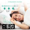 ORIA Digital Alarm Clock 5.8'' LED Digital Clock Compact Table Clock with DST and 12/24H for Bedrooms Home Best Gift