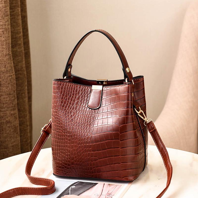 Handbag with Adjustable Strap, Magnetic Closure, Suitable for Banquets Multiple Occasions, Women's Fashion Pattern Bucket Bag
