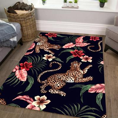 Floral Tiger Rug Modern Living Room Decor Japanese Style Tiger Tapestry Rug Living Room Modern Statement Animal Rug Man Decor