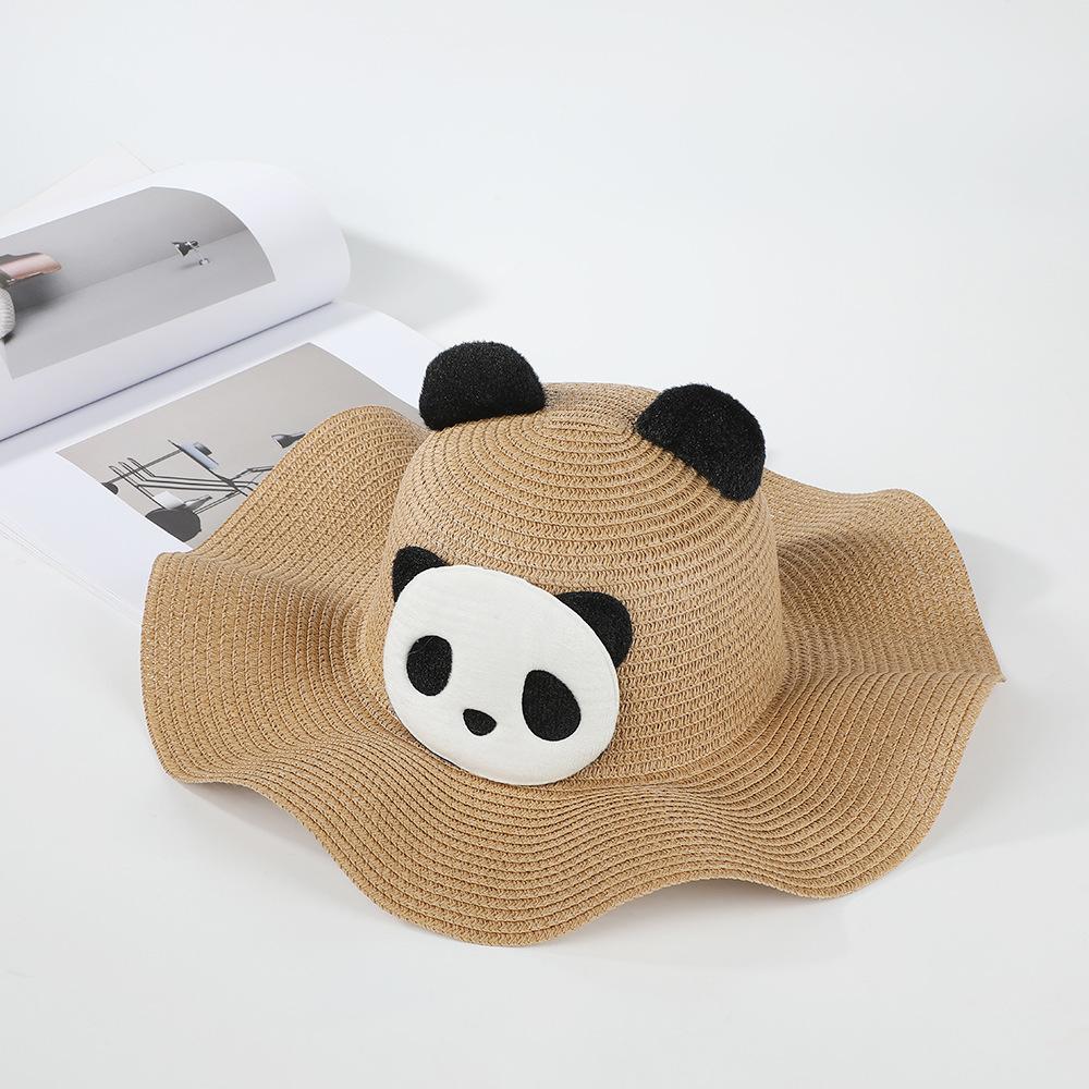 1 Stück Cartoon-Panda Outdoor-Sonnenhut für Erwachsene und Kinder, Stilvoller Sonnenschutzhut für Outdoor-Ausflüge, Urlaubsgeschenk