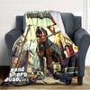 Name Custom Gta Print Flannel Blanket High Quality Warm Comfortable Cover for All Seasons Perfect for Gifts Home Decor
