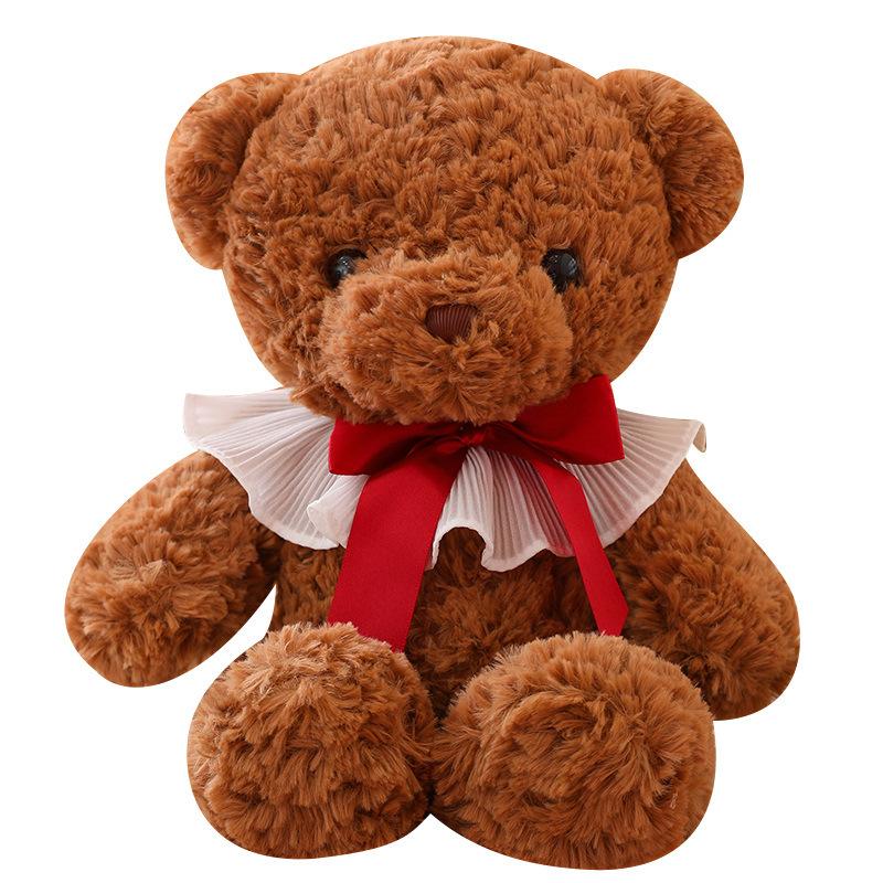 New Bear Doll Plush Toy Bow Tie Teddy Bear Doll Children's Comfort Doll