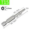 Hex Shank Star Bit Set: High Hardness Magnetic Screwdriver and Drill Set