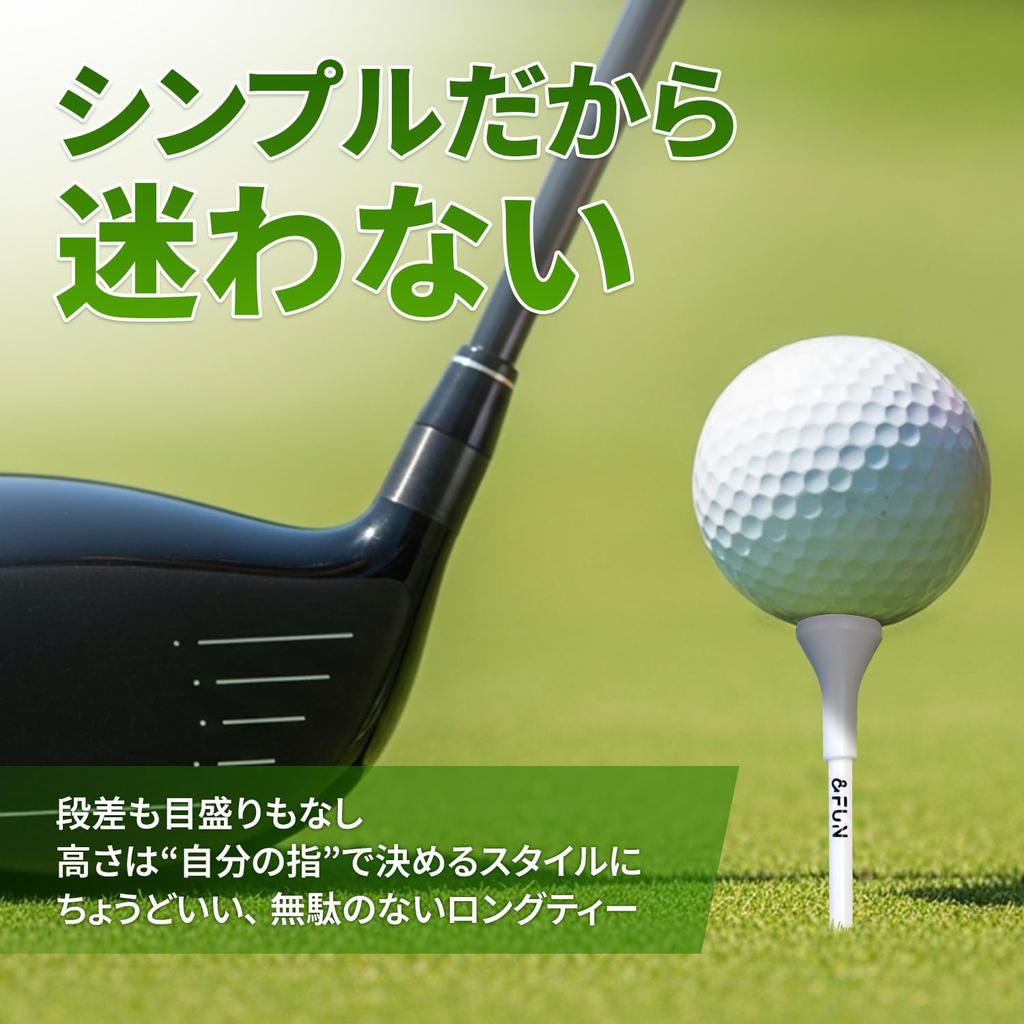 Rubber Head Long Simple Pack of for Intermediate To Advanced Easy To Durable Golf Tees Tees, 83mm, 15, Players, Place, (Pro Viridian)