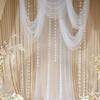 Lily White Crystal Hanging Ceiling Decoration for Weddings & Birthdays