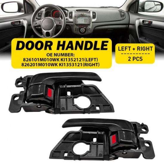 

Black Left Interior Right ide Inner Door Handle for 10-13 Kia Forte Hatchback