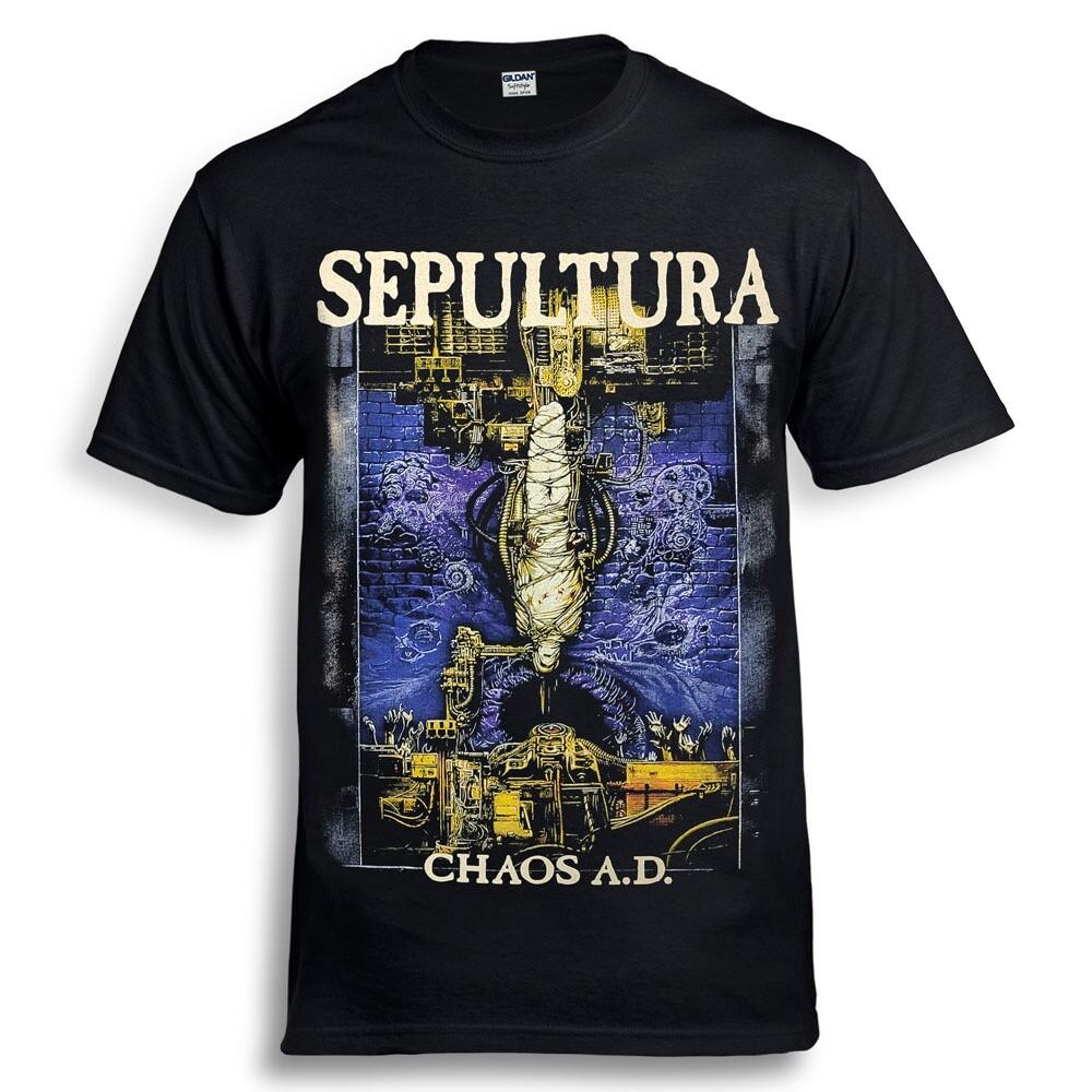 SEPULTURA Хаос A.D.  Черная футболка soulfly Унисекс футболка XL