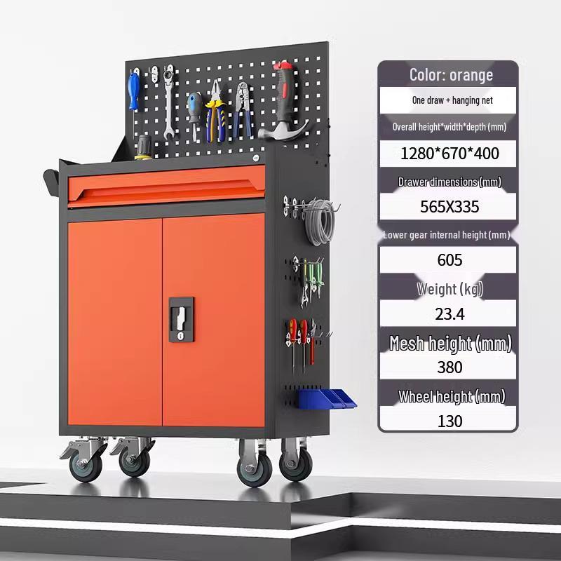 Heavy-duty Multi-layer Mobile Auto Repair Trolley with Drawers