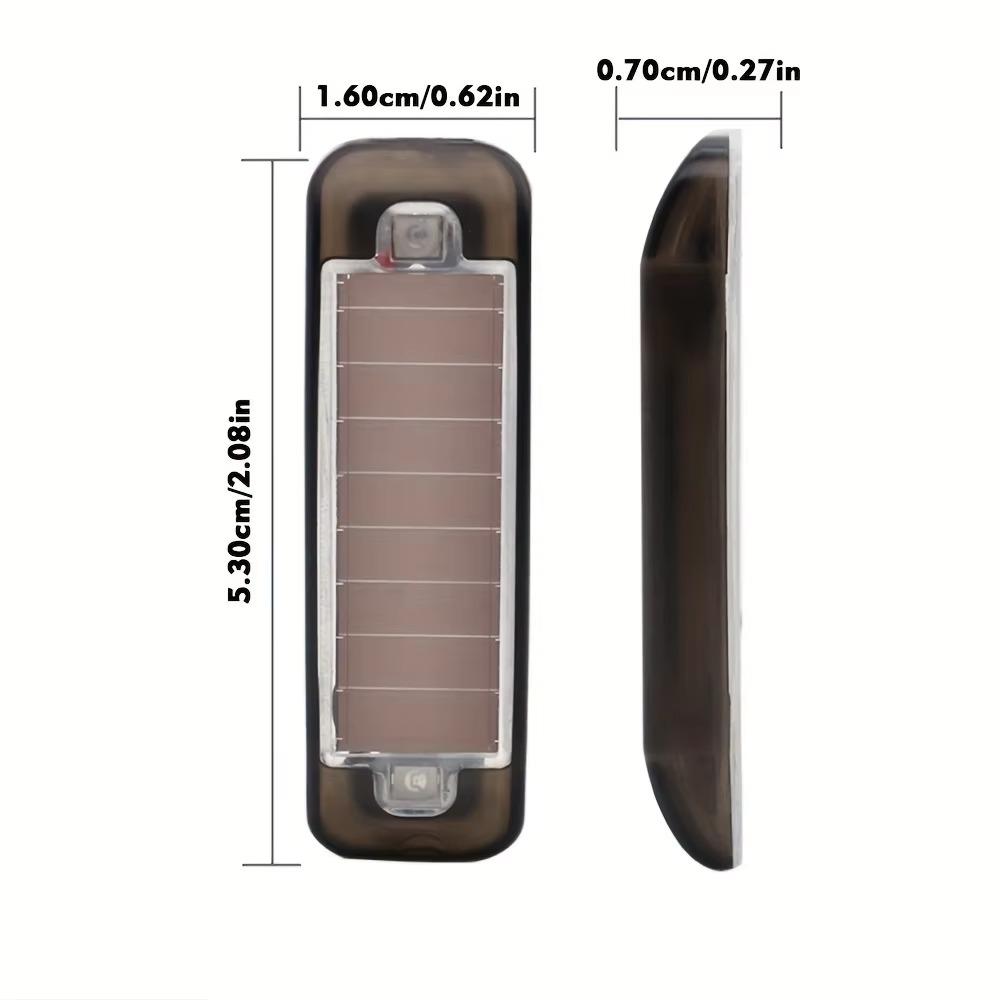 Solar Anti-Collision Lights Night Riding Warning Lights Suit for Motorcycles and Electric Bikes Flashing Strobe Warning Lights
