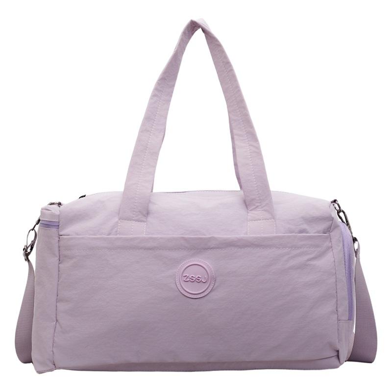 Simple Casual One-shoulder Travel Bag Large Capacity Independent Shoe Position Fitness Bag Hanging Pull Rod Portable Storage Bag