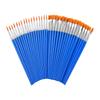 60Pcs Small Paint Brushes with Flat and Round Pointed for Acrylic Oil Watercolor Gouache Face Paint Brushes Small Paint Brushes