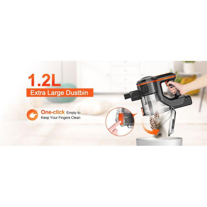 Aspirateur à main INSE S680, équipé d'une batterie amovible haute capacité de 3 000 mAh et silencieux.