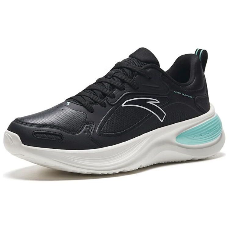 Anta Yuntu Comfortable Non-Slip Wear-Resistant Low-Top Running Shoes Men sneaker Black White Green 112335558-5