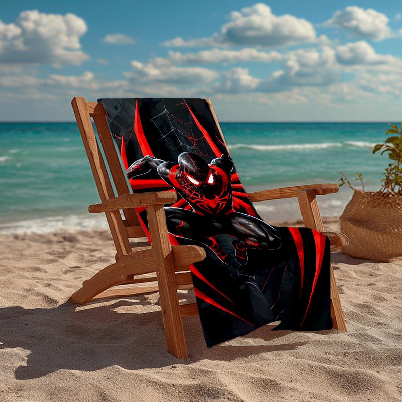 Ultra-Soft Beach Towel with Spider-Man Theme,Ideal for Pool - Camping, Diving - Perfect Travel Essential, Vibrant Beach Towel.