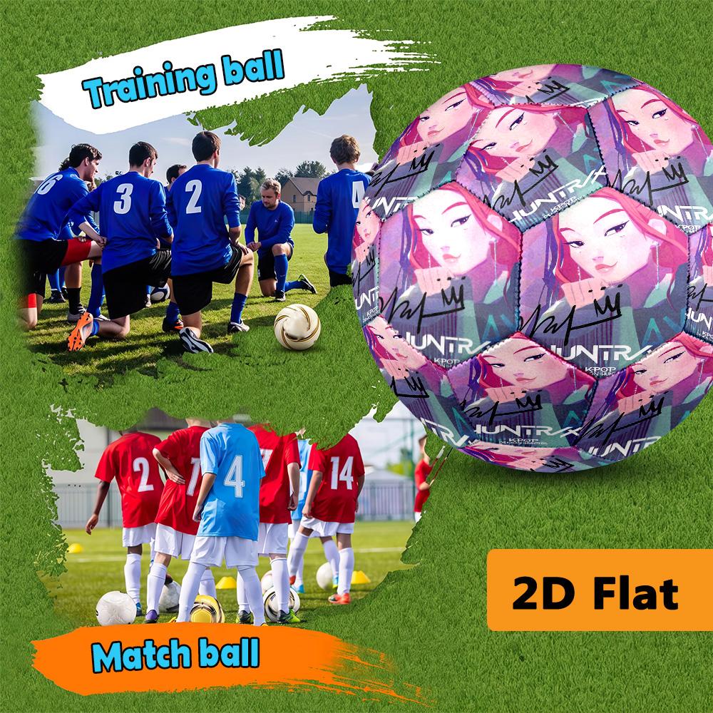 Fantasy Warriors Cosmic Light Football Suitable for Both Training and Competition Outdoor Sports High Elasticity Very Elastic Unique Football Gifts