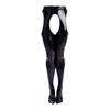 Shiny Leather Pantyhose Solid Colour Glossy Crotchless Stockings