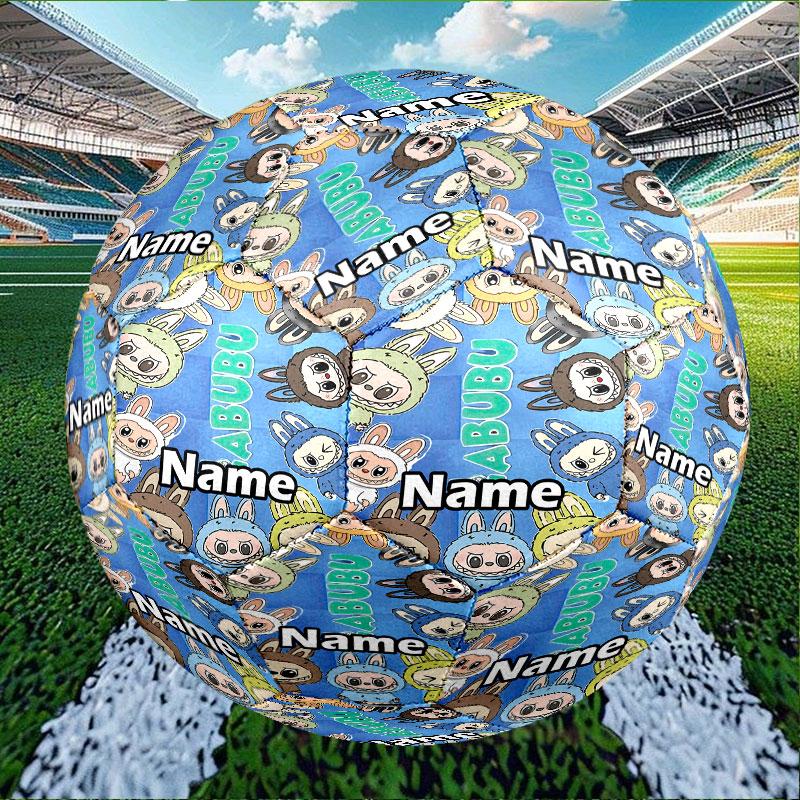 Custom Name Personalized Labubu Print Size 5 Soccer Ball Training & Match Football, for Team, Kicking, Gift for Football Enthusiasts