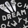 26Pcs Cartoon Letter Nail Art Charm Rhinestone English Letter Diy Nail Decoration Fashion Diy Manicure Decorations Accessories