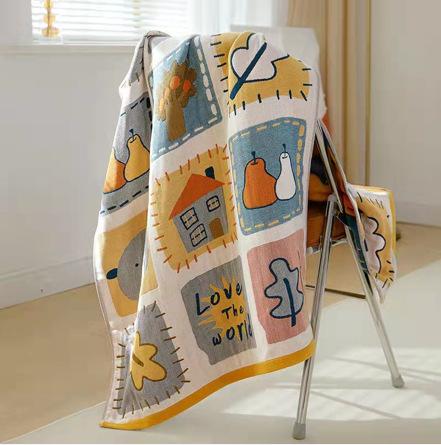 Multi-Layer Gauze Cotton Bath Towel Soft And Comfortable Beach Towel Ethnic Style Sun God Skin-Friendly Water Absorption