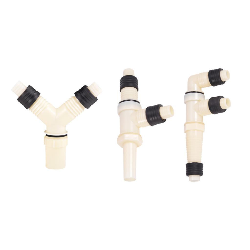 Floor Drain Adapter Sturdy Washing Machine Outlet Tee Joint Sewage Connector