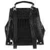 VIVIENNE WESTWOOD Saturn Logo Design Calfskin Backpack Women Backpack Black 4A020007U-L0098