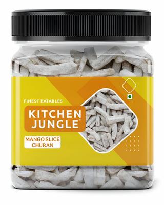 Kitchen Jungle Mango Slices Churan Mouthfreshner/Mukhwas 300 Gm Jar Aam Papad Churn