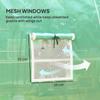 3 X 2 M Polytunnel Greenhouse, with Windows and Doors - Green