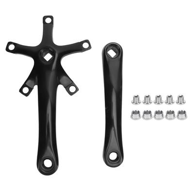 Cycling Crankset Strong Structure 165mm Crankset Set Aluminium Alloy Crank Arm Set for Travel