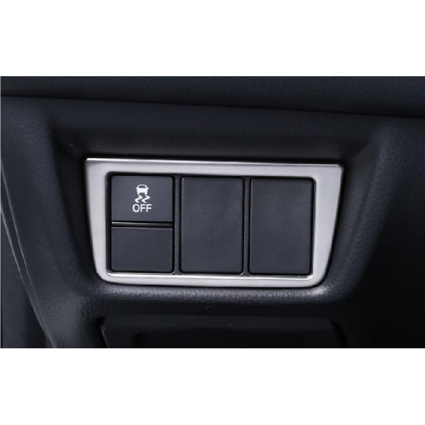 For Honda Accord 2018 - Silver Steel Headlight Switch Control Frame Trim
