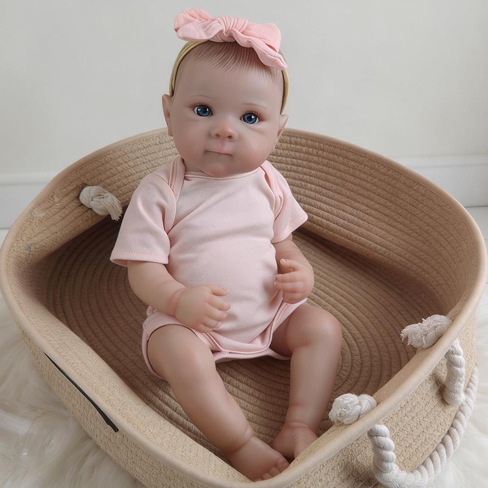46cm Realistic Reborn Baby Doll with 3D Veins Full Set (Doll + Clothes)
