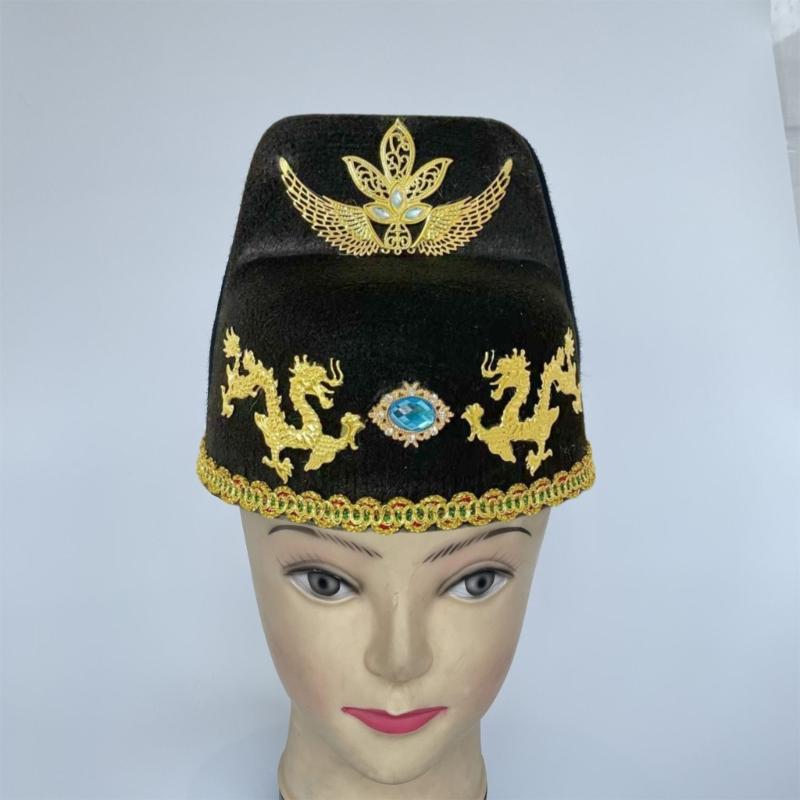 Chinese Officer Hat Ancient Butou Hat for Adults Suitable for Stage Plays and Festival Celebrations