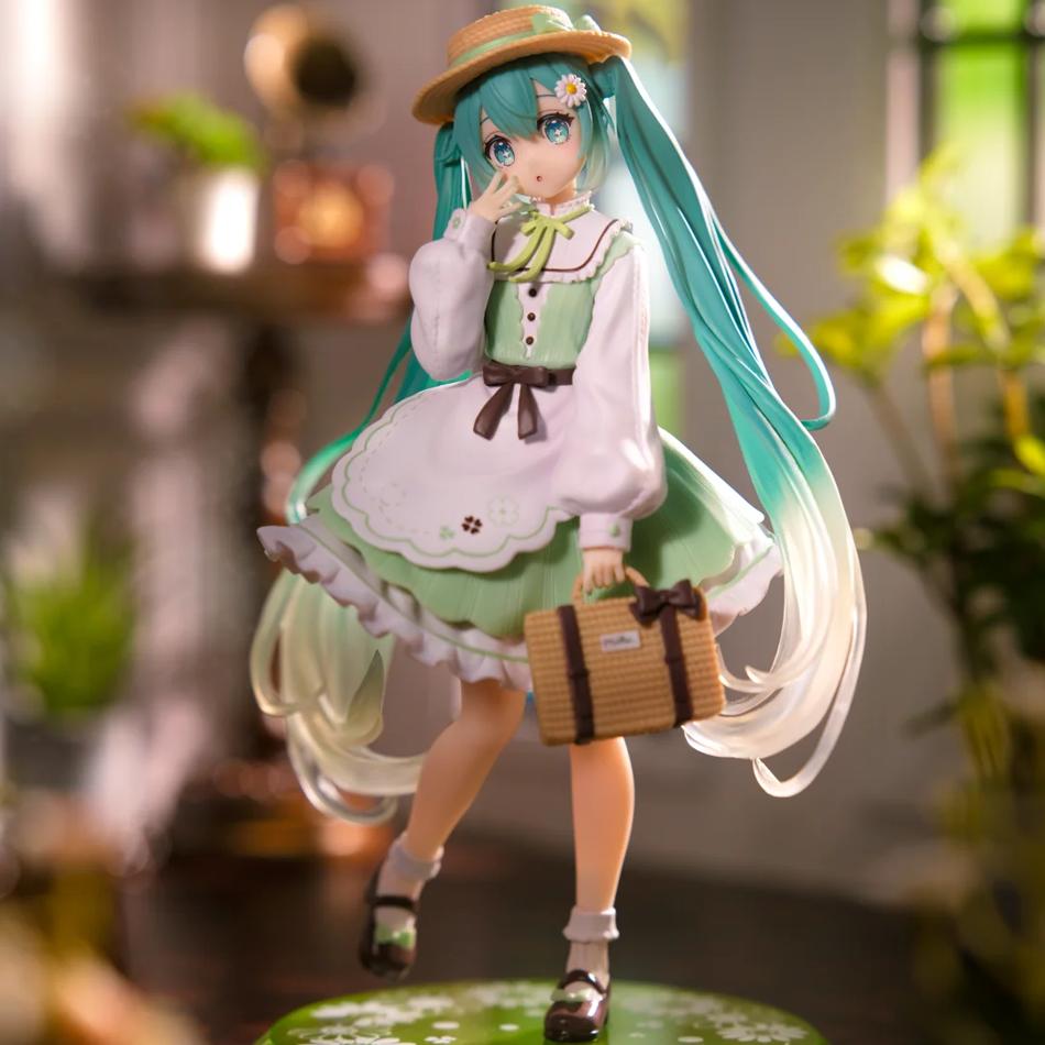 Auf Lager Trendige Anime Pastorale Stil Figuren Kleeblatt Mädchen Niedliches Desktop Modell Spielzeug Ideale Geschenkauswahl