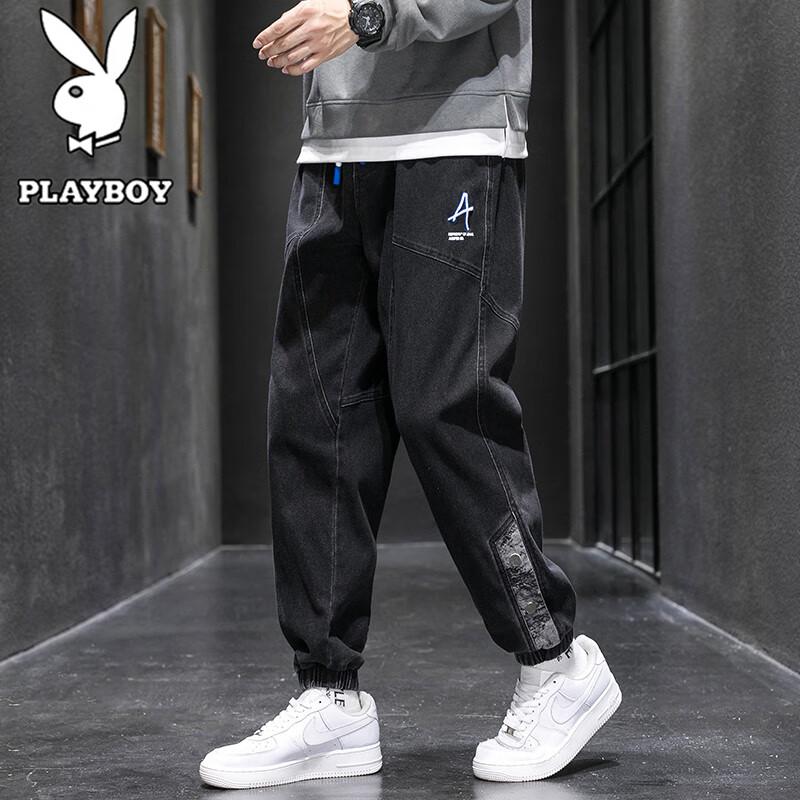 PLAYBOY Men's American Style Cuffed Jeans