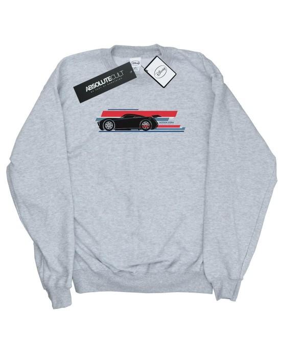 Disney Mens Cars Jackson Storm Stripes Sweatshirt