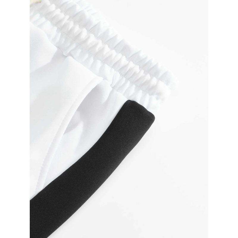 New Casual Versatile Fashion Trend Cool High-quality Men's Button Down Drawstring Trousers