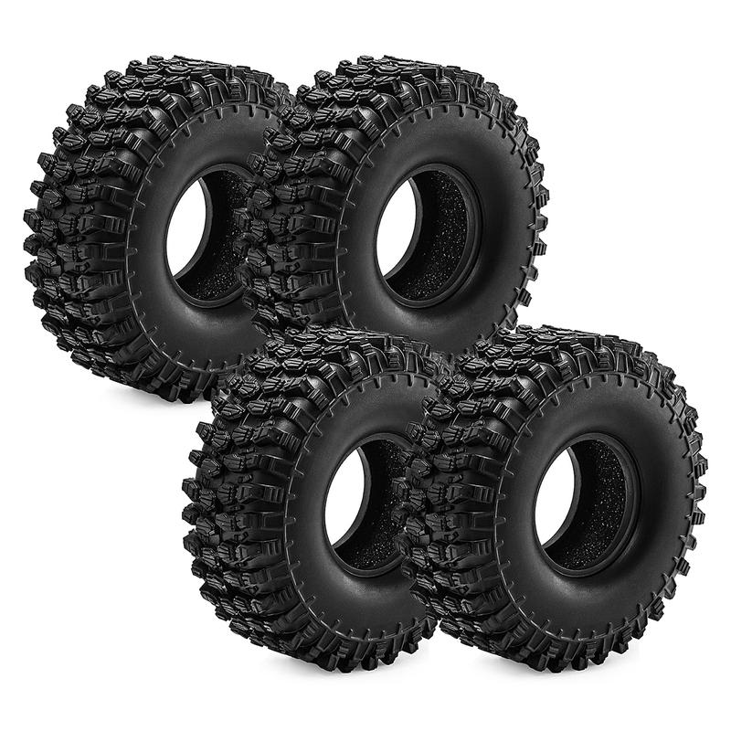 4pcs 1.9 inch RC Crawler Tire for 1/10 TRX4 TRX6 Axial SCX10 II 90046 III AXI03007 Gen7/8 D90 VS4-10 MST HSP RC Crawler Car