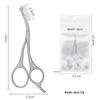 Beauty Method Stainless Steel Eyebrow Trimmer Tool with Comb & Scissors for Beginners