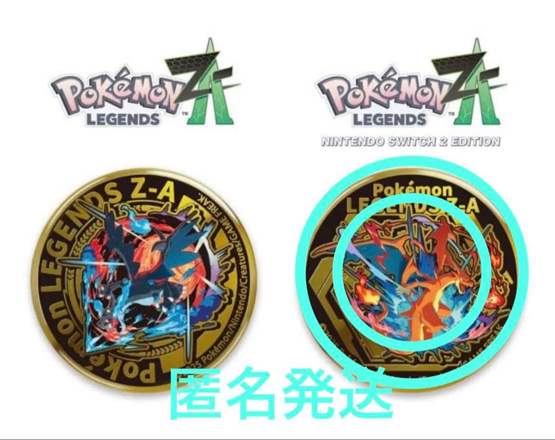 

[Б/У] Бонус за покупку Pokémon Legends ZA: Мега Чаризард Y Позолоченный значок (1 кусок)