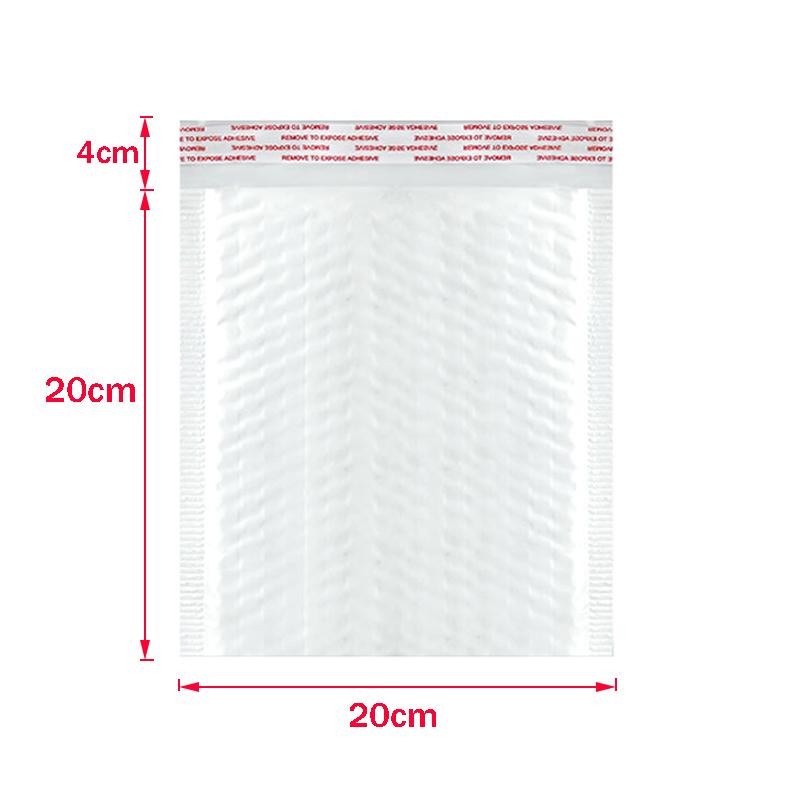 50Pcs Bubble Mailers White Poly Bubble Mailer Self Seal Padded Gift Bag Packaging Envelope Bags Book Shipping Package Bag