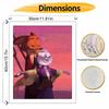 Disney Zootopia Nick Judy Oil Paint Art Painting Kit Home Wall Decor Handmade Gift Romantic Sunset Cartoon Love Animal Craft DIY Set