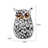 Painted Owl Resin Figurines Nordic Modern Graffiti Animal Sculpture Living Room Ornaments For Home Decor Desk Office Decoration