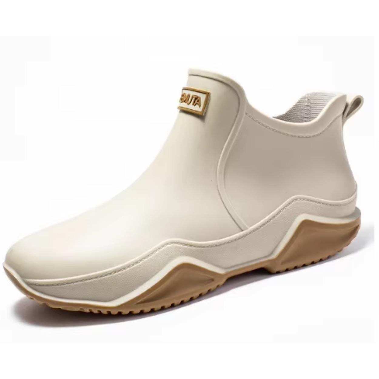 

Хорошее качество, новые поступления, легкие одноразовые фермерские дождевые туфли, подходящая цена, мужские короткие водонепроницаемые туфли из ПВХ с гарантированным верхом 42 бежевый