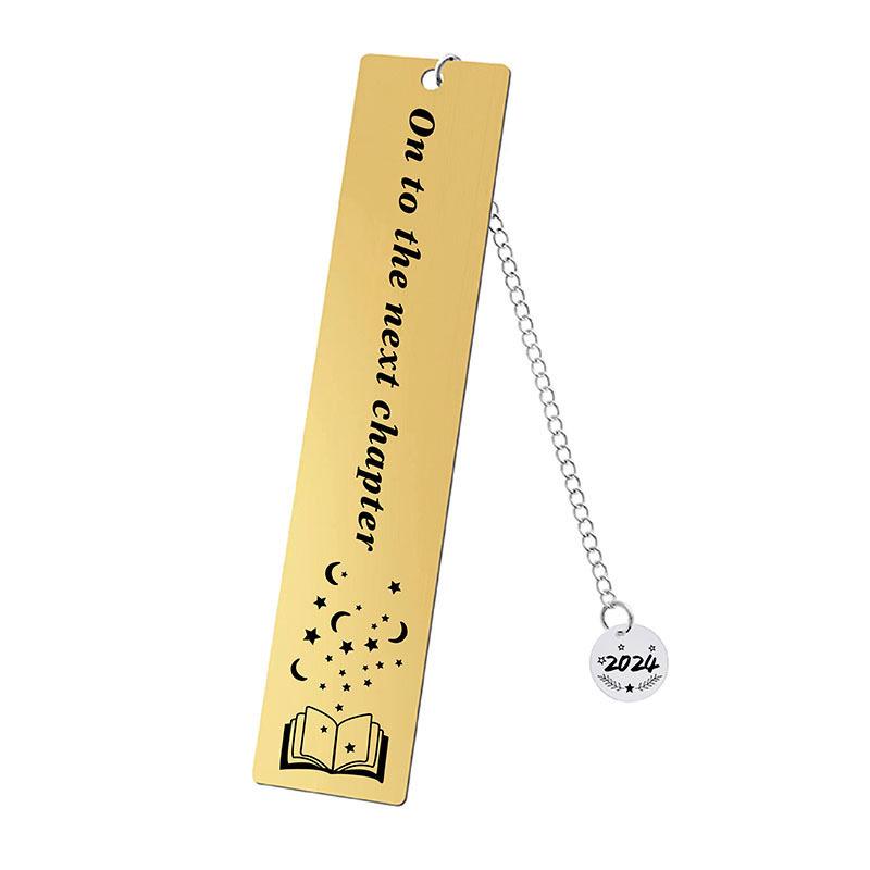 2024 Teacher's Day Engraved Round Pendant Bookmark - Student & Teacher Souvenir Gift