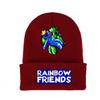 Rainbow Friends Roblox Black Knitted Cap Printed Hat Warm Men Women Gift Xmas